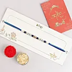 Beads of Bond Blue Rakhi N Versace Perfume