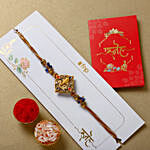 Celestial Ganesha Serenade Rakhi with Almonds and Cashew