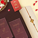 Celestial Ganesha Serenade Rakhi With Milk Chocolates