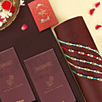 Understated Elegance Beads Rakhi Set of 5 N Milk Chocolates