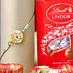 Artisan Affection Ethnic Rakhi N Lindt Mini Balls