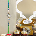 Mystic Harmony Peacock Rakhi N Ferrero Delight