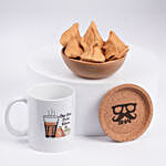 Samosa Chai Mug with Coaster