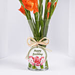 Birthday Wishes Orange Gladiolus