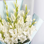 Bouquet Of White Gladiolus