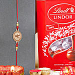 Sneh Personalised Small Oval Shaped Rakhi N Lindt