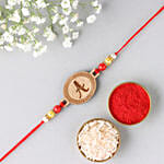 Sneh Personalised Small Oval Shaped Rakhi N Lindt