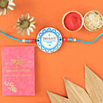 Worlds Greatest Brother Personalized Rakhi With Almonds and Cashew