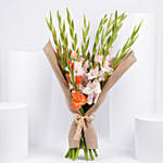 August Birthday Gladiolus Flowers Bouquet