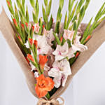 August Birthday Gladiolus Flowers Bouquet