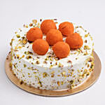 Creamy Vanilla Cake with Motichoor Laddu Half Kg