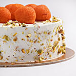 Creamy Vanilla Cake with Motichoor Laddu Half Kg