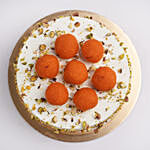 Creamy Vanilla Cake with Motichoor Laddu Half Kg