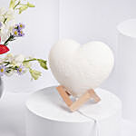 Flower Garden With Heart Shape Lamp