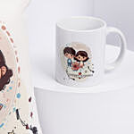 Happy Raksha Bandhan Cushion N Mug Combo