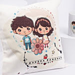 Happy Raksha Bandhan Cushion N Mug Combo