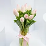 10 Tulips In a Vase