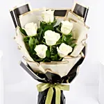 Beautiful White Roses Bouquet