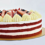 Red Velvet Cake with Fresh Fruit 8 Portion