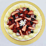 Red Velvet Cake with Fresh Fruit 8 Portion