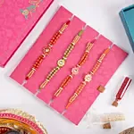 Sneh Multicolor Set of 4 Rakhi