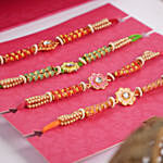 Sneh Multicolor Set of 4 Rakhi