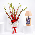 Gladiolus and Personalised Lamp