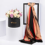 100% Silk Chiffon Dubai Skyline Scarf