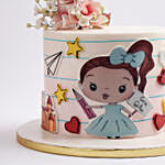 Luna the Little Dreamer Chocolate Cake