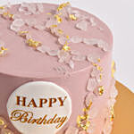 Pink Blossom Celebration Chocolate Cake