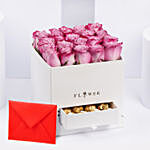 Hues Of Purple and Chocolates With Greeting Card