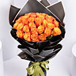 35 Orange Roses Designer Bouquet