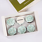 Mint Rosette Celebrations Vanilla Cup Cake