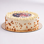 Butterscotch Birthday Photo Cake One Kg