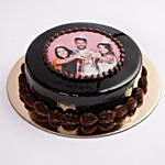 Chocolate Truffle Birthday Special Photo Cake 1.5 Kg