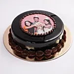 Chocolate Truffle Birthday Special Photo Cake Half Kg