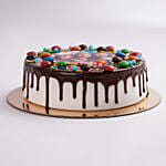 MNM Chocolate Birthday Photo Cake Half Kg