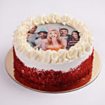 Red Velvet Photo Cake For Birthday Half kg