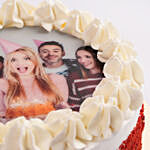 Red Velvet Photo Cake For Birthday One kg