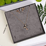 Cerruti 1881 Butterfly Earring and Necklace Gift Set For Her