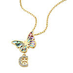 Cerruti 1881 Butterfly Earring and Necklace Gift Set For Her