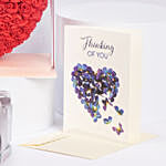 Thinking of You Card and Foam Roses Heart