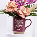 Roses and Orchid Mug for Teacher