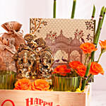 Glistening Diya & Delights Hamper