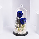 Blue Forever Roses Arrangement