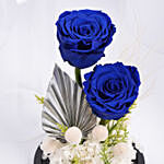 Blue Forever Roses Arrangement