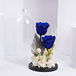 Blue Forever Roses Arrangement