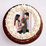 Velvety Photo Cake For Anniversary 1.5 Kg