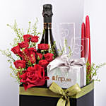 Hearts and Red Roses Hamper