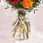 Bright Flowers In Premium Vase